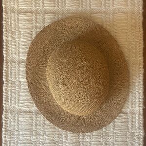 Stylish Vintage Tan Straw Hat
